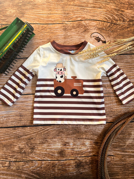 Cow Stripe Longsleeve