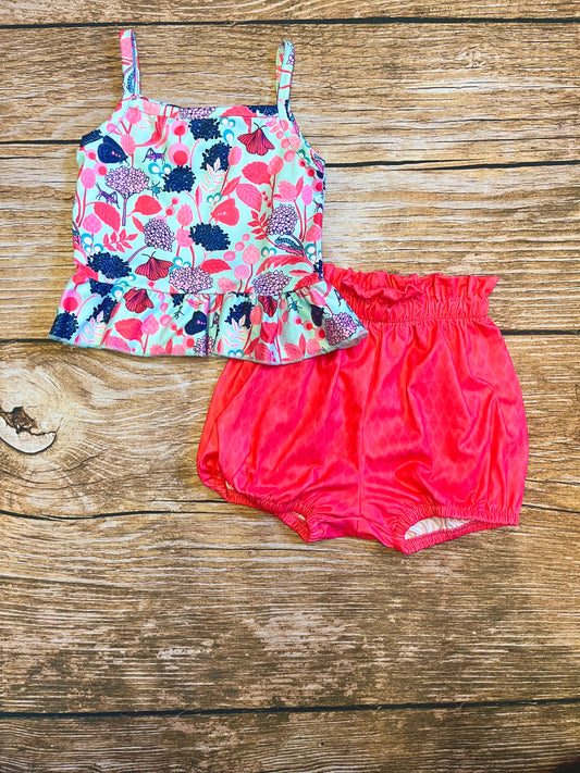 Grass Hopper Pink Short Set