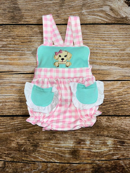Pink Ruffle Puppy Bubble