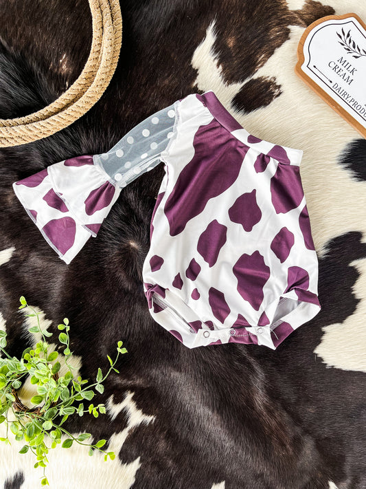 Cow Print One Shoulder